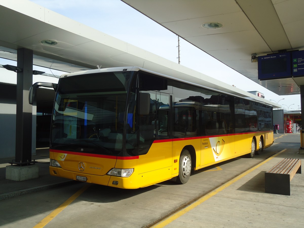 (138'050) - Bucheli, Kriens - Nr. 22/LU 233'888 - Mercedes am 6. Mrz 2012 beim Bahnhof Rotkreuz