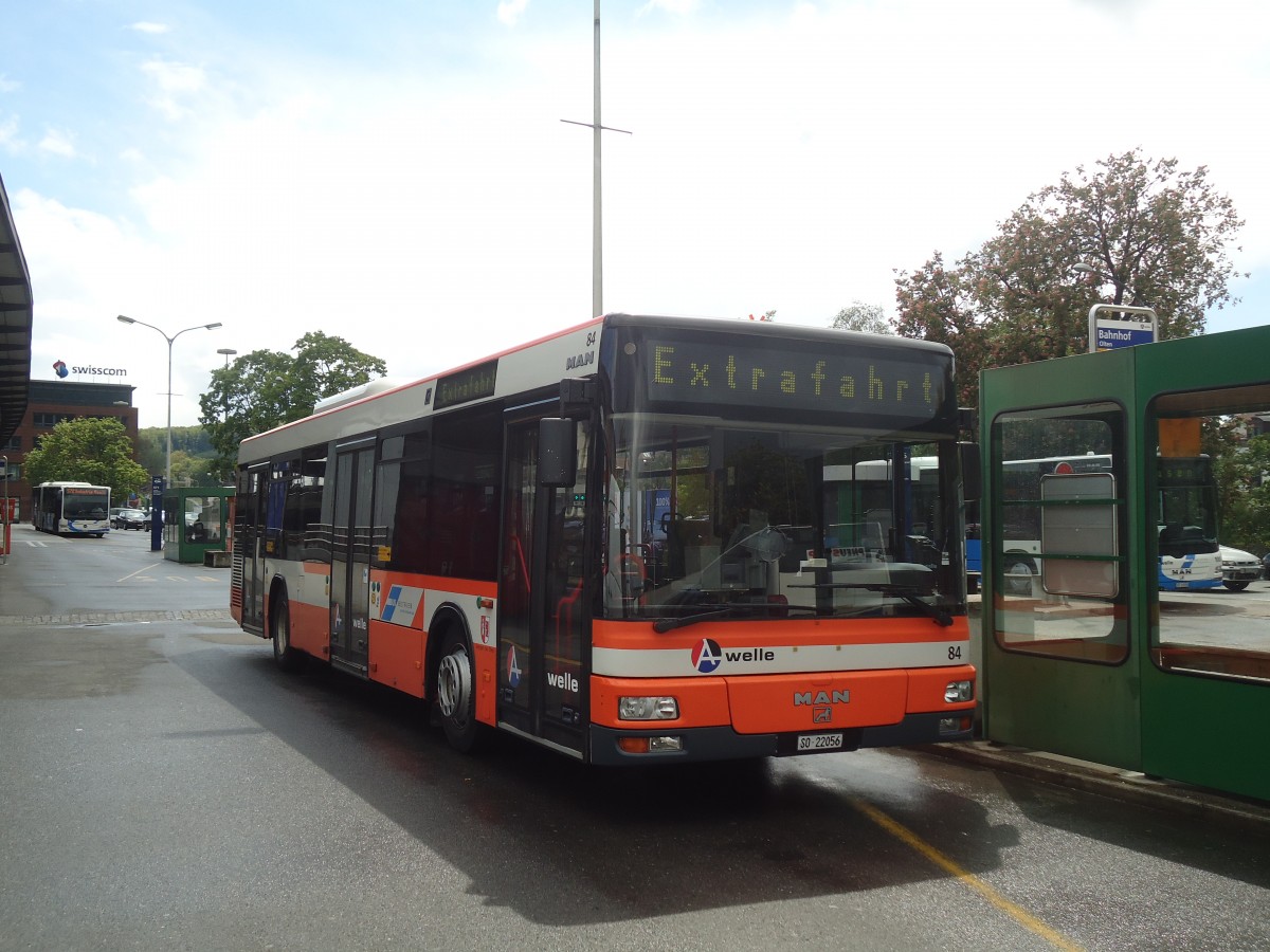 (138'822) - BOGG Wangen b.O. - Nr. 84/SO 22'056 - MAN am 16. Mai 2012 beim Bahnhof Olten