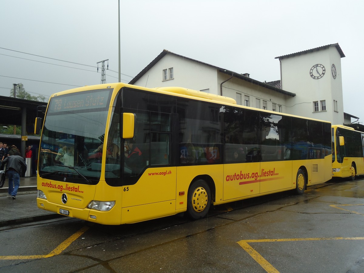 (138'884) - AAGL Liestal - Nr. 65/BL 28'804 - Mercedes am 16. Mai 2012 beim Bahnhof Liestal