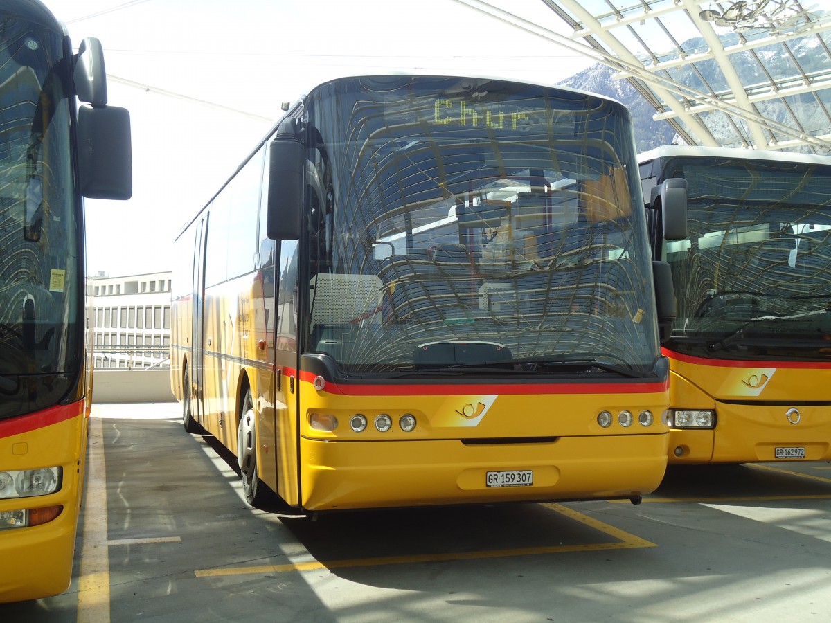 (138'904) - PostAuto Graubnden - GR 159'307 - Neoplan (ex P 25'150) am 17. Mai 2012 in Chur, Postautostation