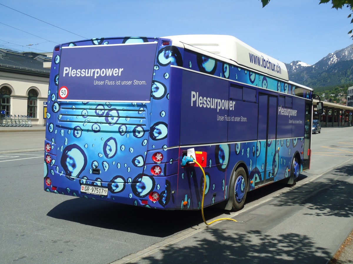 (138'912) - SBC Chur - Nr. 17/GR 97'517 - Otokar/Gpbus am 17. Mai 2012 beim Bahnhof Chur