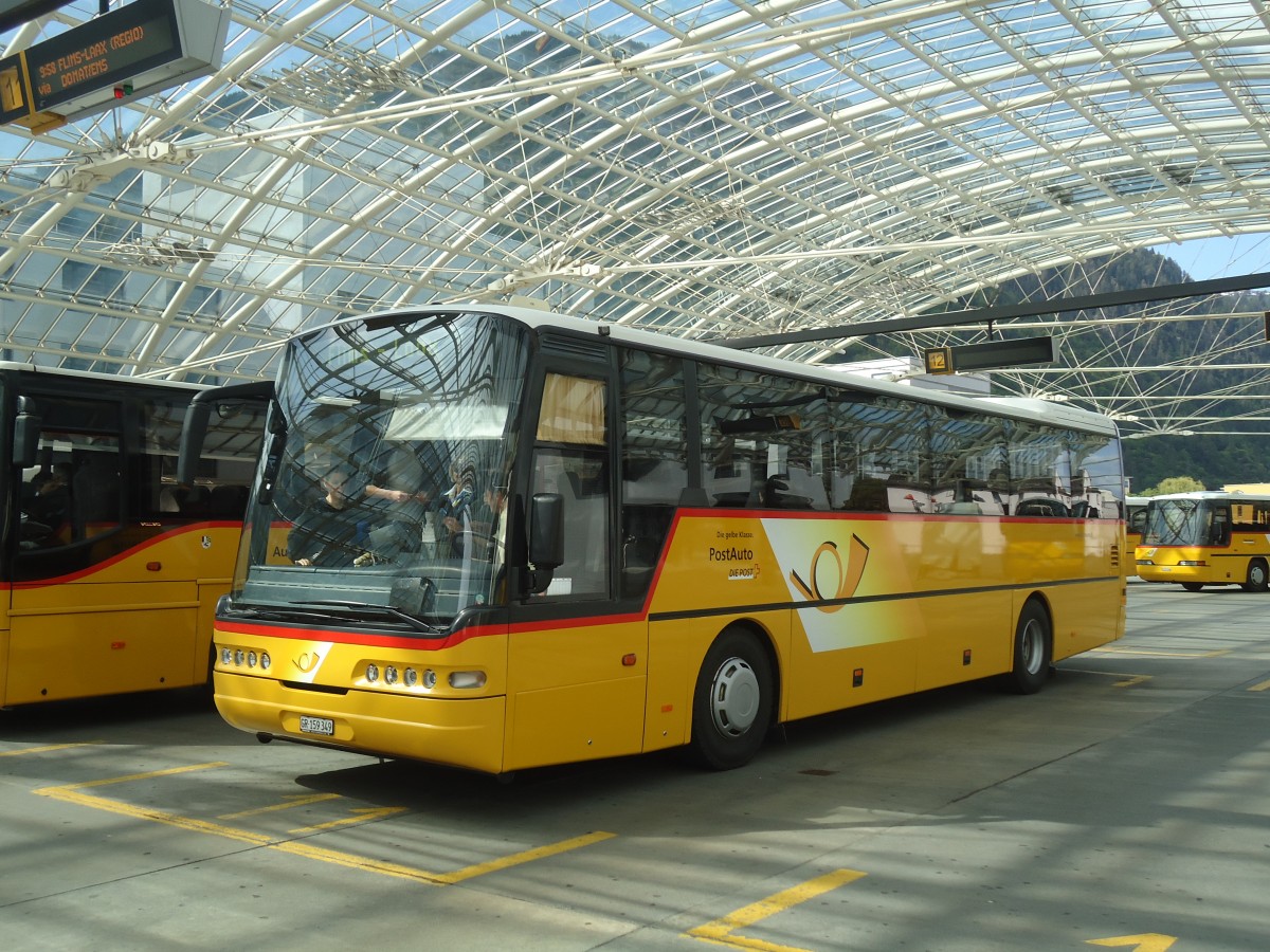 (138'989) - PostAuto Graubnden - GR 159'349 - Neoplan (ex 25'166) am 20. Mai 2012 in Chur, Postautostation