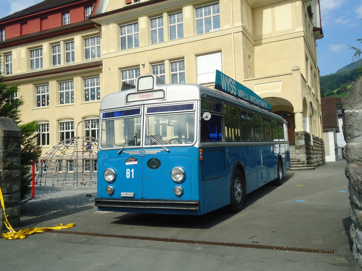 (139'051) - VBL Luzern - Nr. 91/LU 999'946 - FBW/Hess am 27. Mai 2012 in Sarnen, OiO