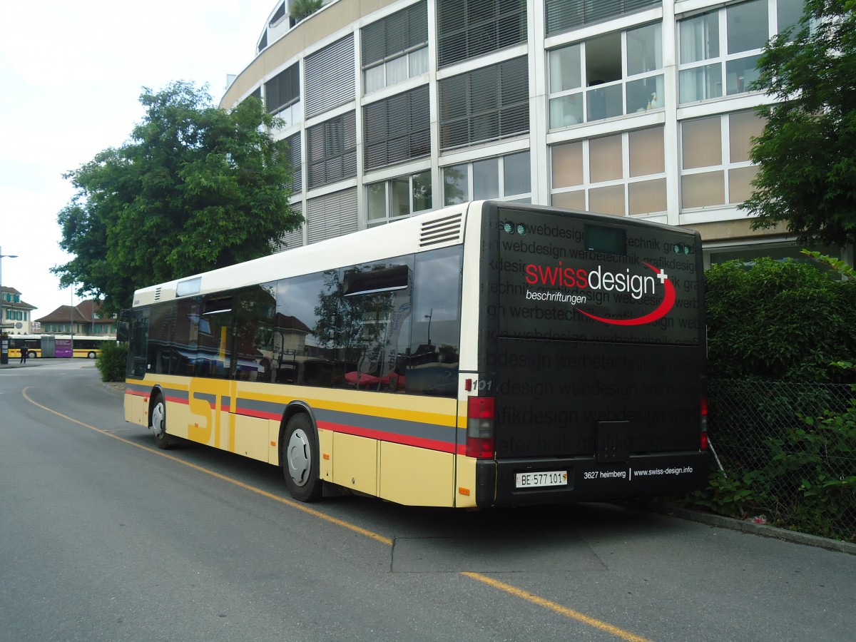 (139'895) - STI Thun - Nr. 101/BE 577'101 - MAN am 22. Juni 2012 bei der Schifflndte Thun