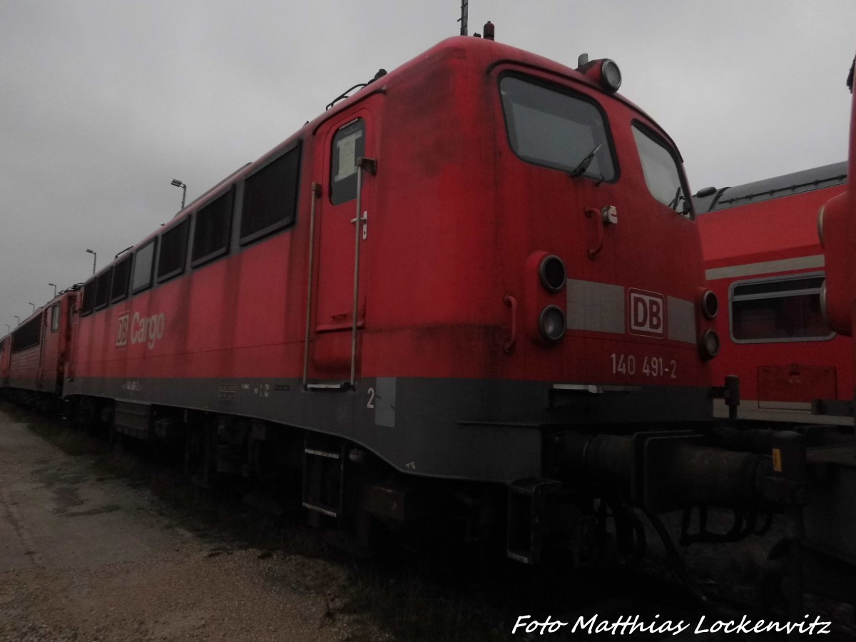 140 491 abgestellt in Mukran/Rgen am 2.1.16