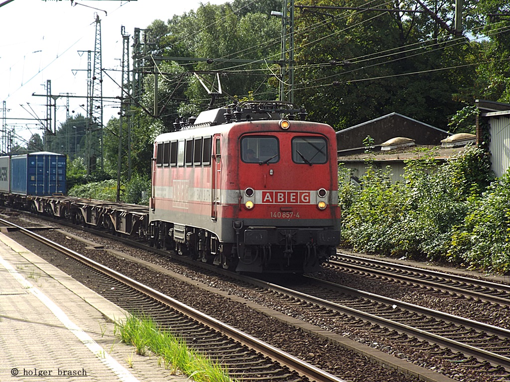 140 857-4 ist am 20.08.13 durch hh-harburg gefahren