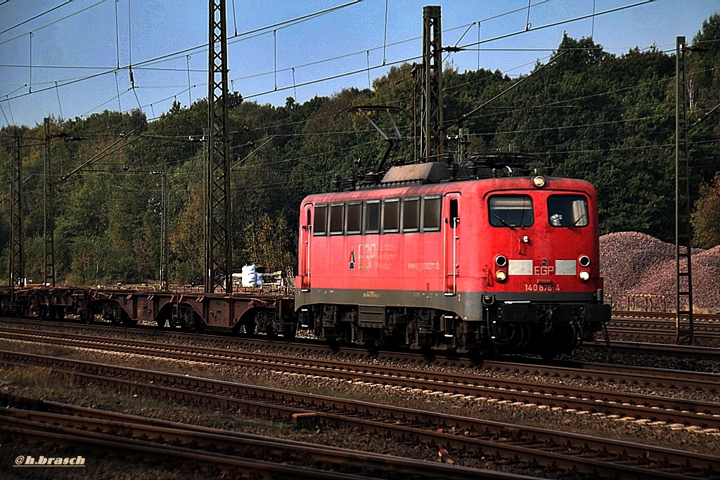 140 876-4 fuhr am 20.09.14 mit containerzug durch rotenburg/wümme