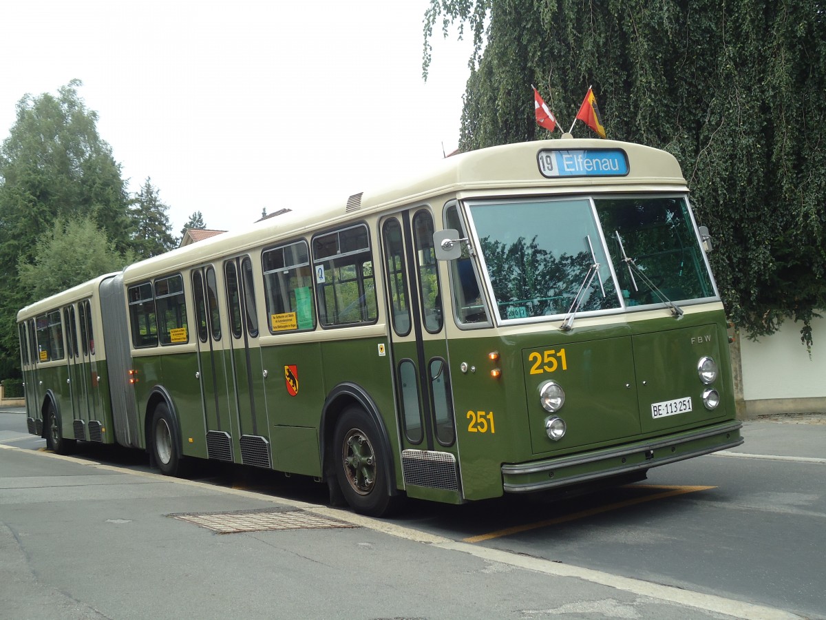 (140'111) - SVB Bern (TVB) - Nr. 251/BE 113'251 - FBW/SWS-R&J am 24. Juni 2012 in Bern, Petruskirche