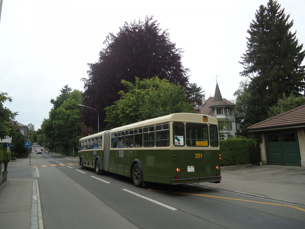 (140'119) - SVB Bern (TVB) - Nr. 251/BE 113'251 - FBW/SWS-R&J am 24. Juni 2012 in Bern, Luternauweg