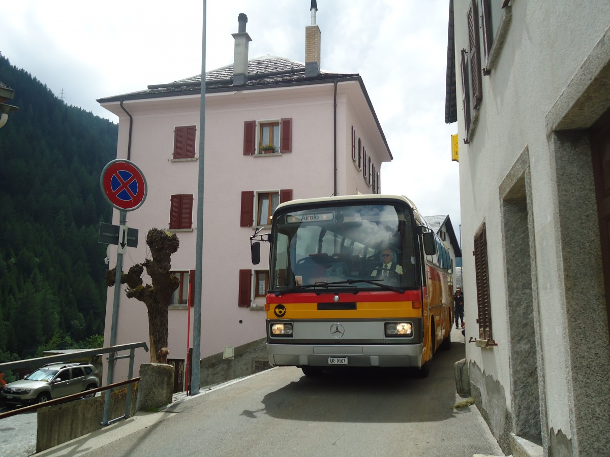 (140'328) - Mattli, Wassen - UR 9107 - Mercedes am 1. Juli 2012 in Villa Bedretto