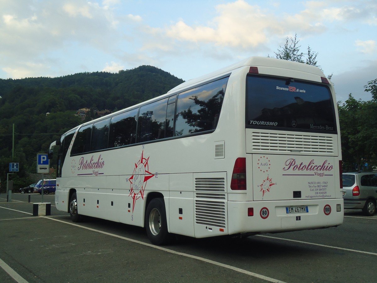 (141'007) - Aus Italien: Potolicchio, Nusco - EM-467 MV - Mercedes am 3. August 2012 in Thun, Seestrasse