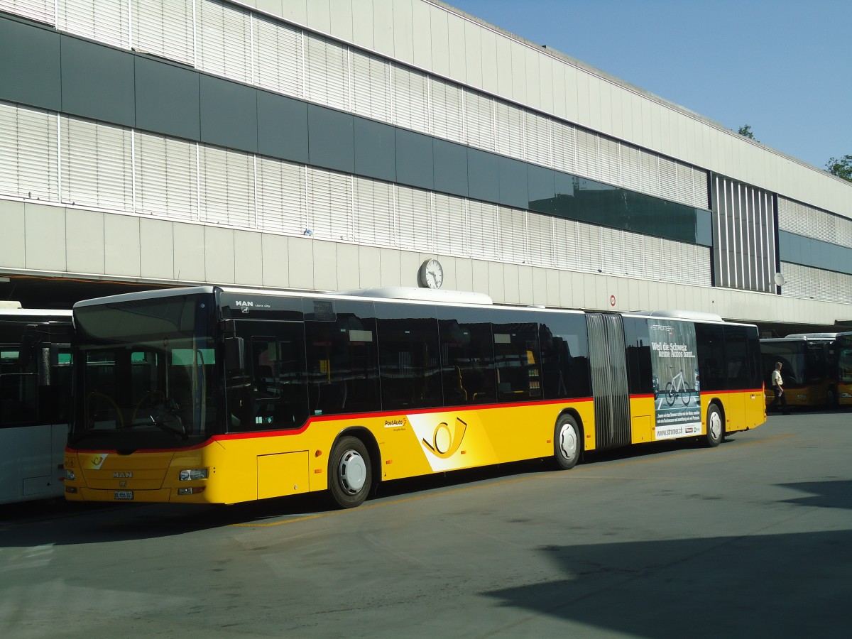 (141'230) - PostAuto Bern - Nr. 664/BE 656'301 - MAN am 19. August 2012 in Bern, Postautostation