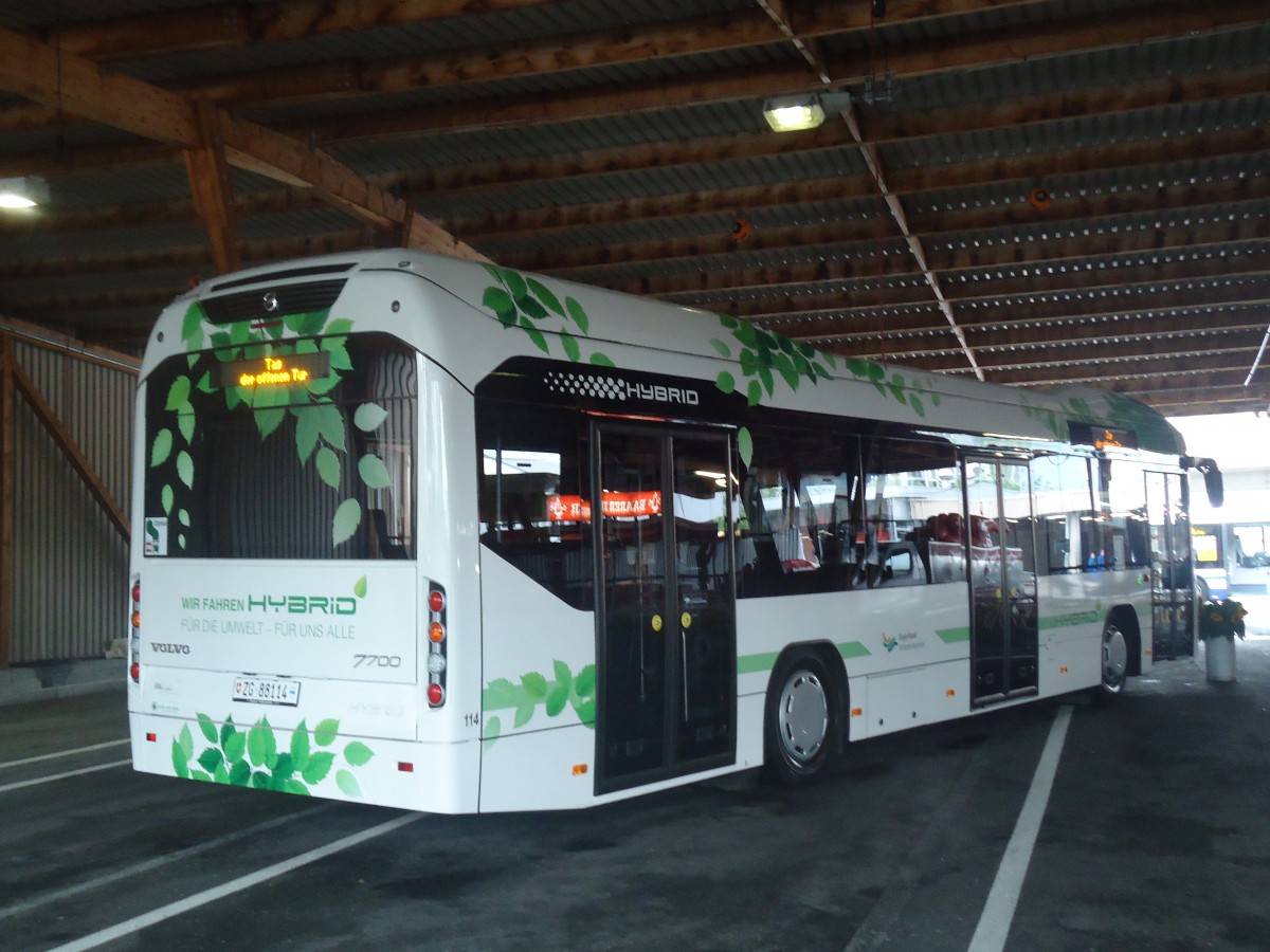 (141'430) - ZVB Zug - Nr. 114/ZG 88'114 - Volvo am 1. September 2012 in Zug, Garage