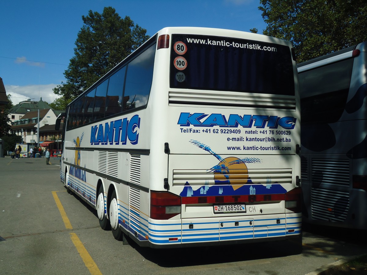 (141'790) - Kantic, Langenthal - ZH 168'502 - Setra am 15. September 2012 in Zrich, Sihlquai