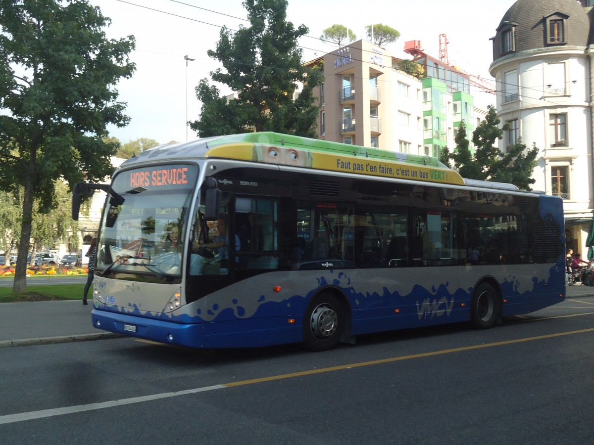 (141'850) - VMCV Clarens - Nr. 109/VD 144'814 - Van Hool am 23. September 2012 beim Bahnhof Vevey