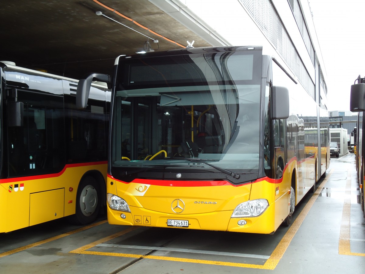 (142'689) - PostAuto Bern - Nr. 631/BE 734'631 - Mercedes am 27. Dezember 2012 in Bern, Postautostation