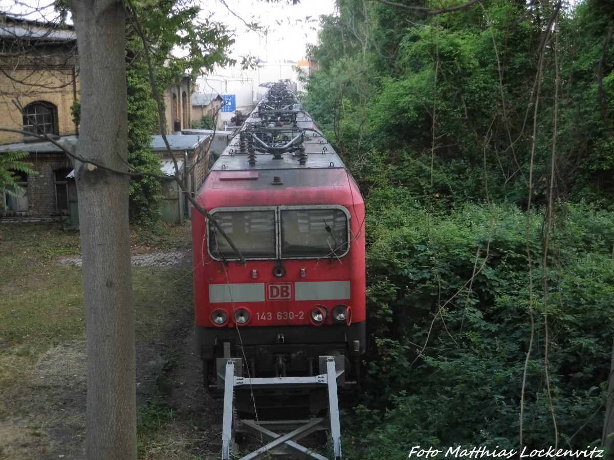 143 630-2 abgestellt am DB Museum in Halle (Saale) am 10.6.15