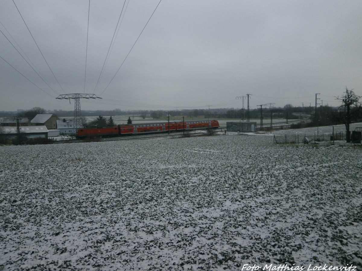 143 XXX als S7 unterwegs nach Halle-Trotha am 4.2.15