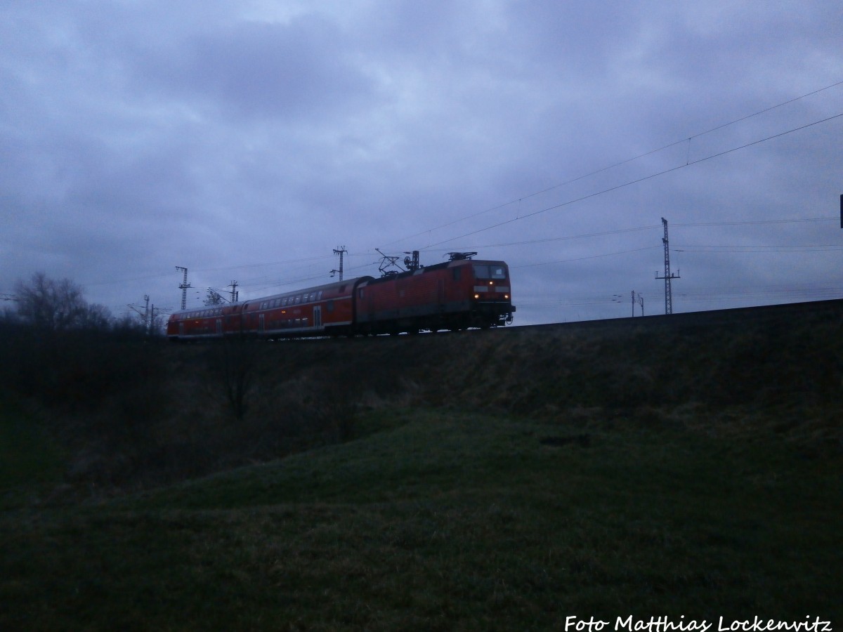 143 XXX unterwegs nach Halle-Nietleben am 25.1.15