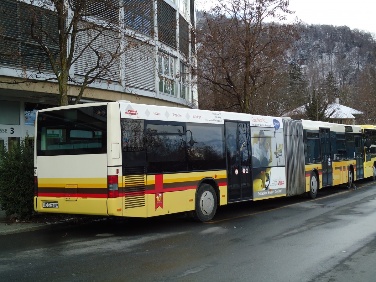 (143'168) - STI Thun - Nr. 88/BE 572'088 - MAN am 3. Februar 2013 bei der Schifflndte Thun