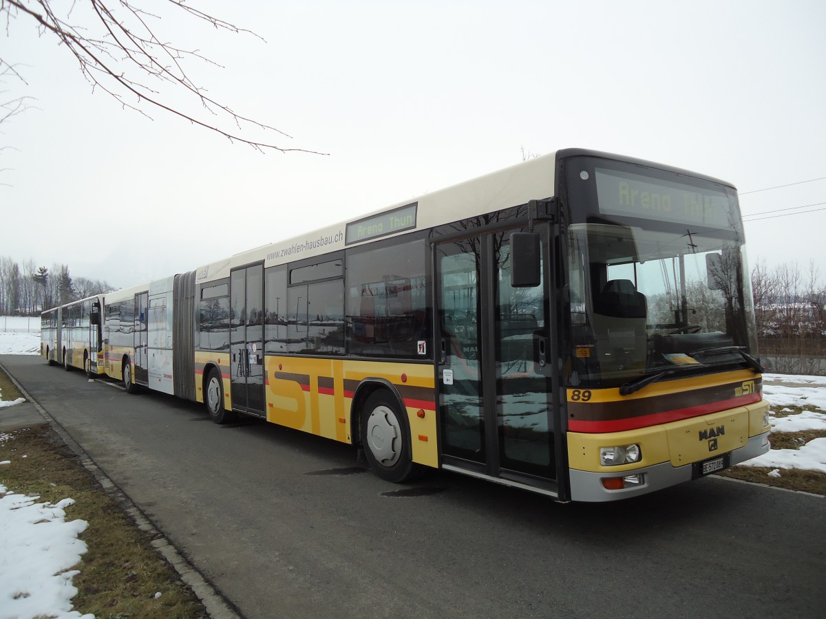 (143'431) - STI Thun - Nr. 89/BE 572'089 - MAN am 24. Februar 2013 in Thun, Arena Thun