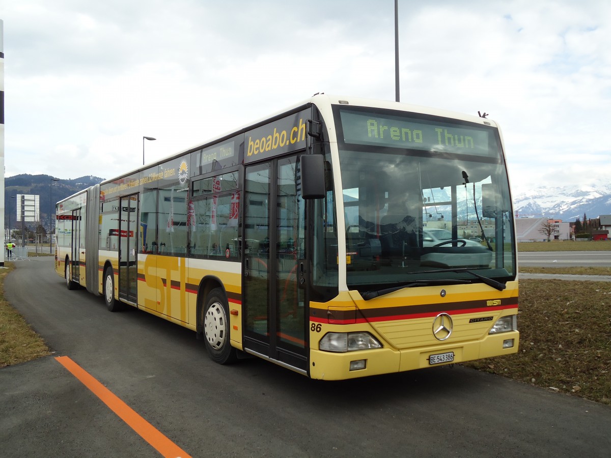 (143'476) - STI Thun - Nr. 86/BE 543'386 - Mercedes am 10. Mrz 2013 in Thun, Arena Thun