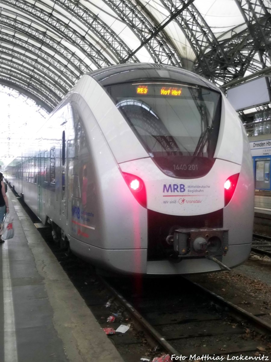 1440 201 der MRB im Dresdener Hbf am 2.7.16