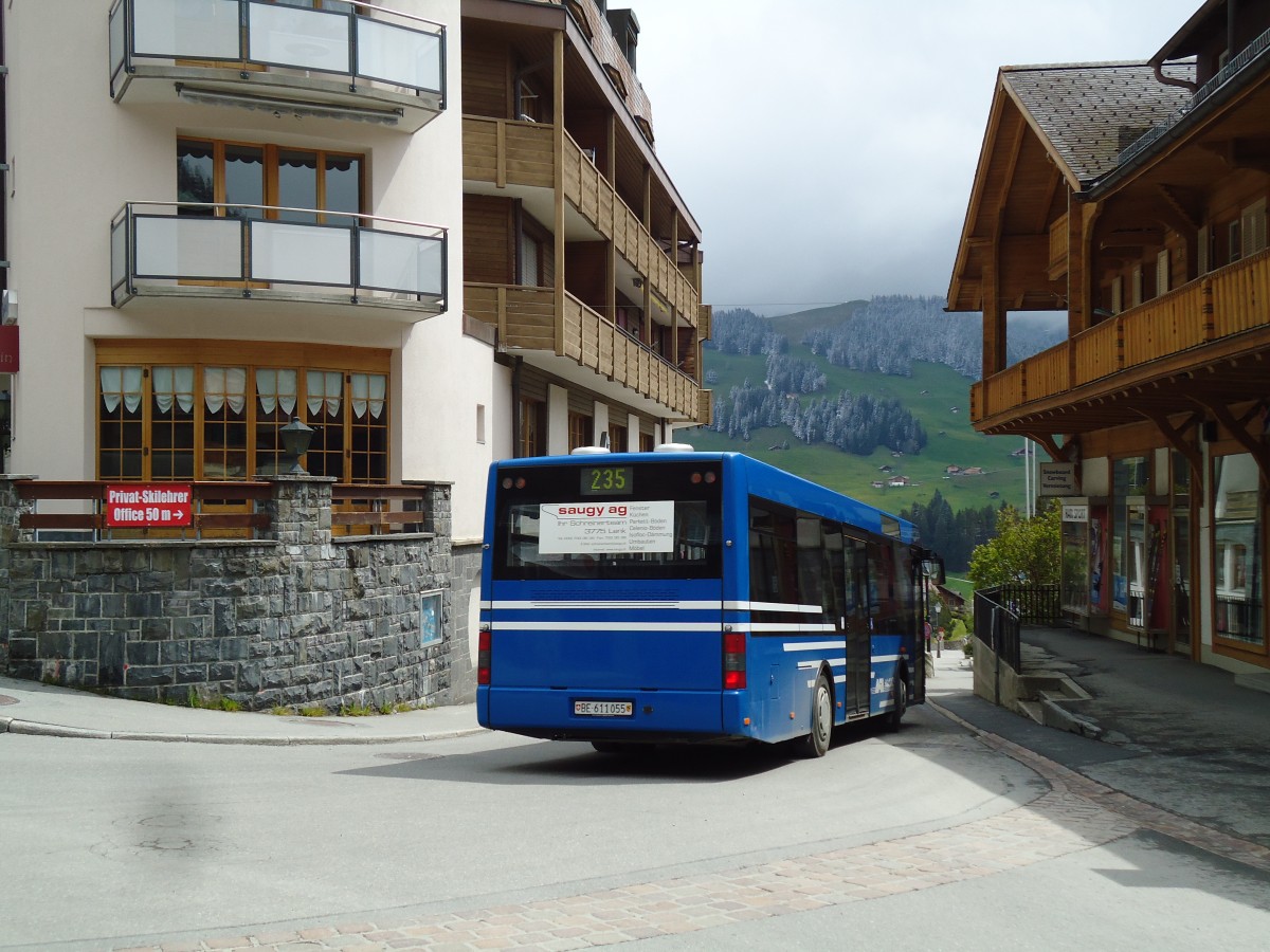 (144'550) - AFA Adelboden - Nr. 55/BE 611'055 - MAN/Gppel am 25. Mai 2013 in Adelboden, Landstrasse