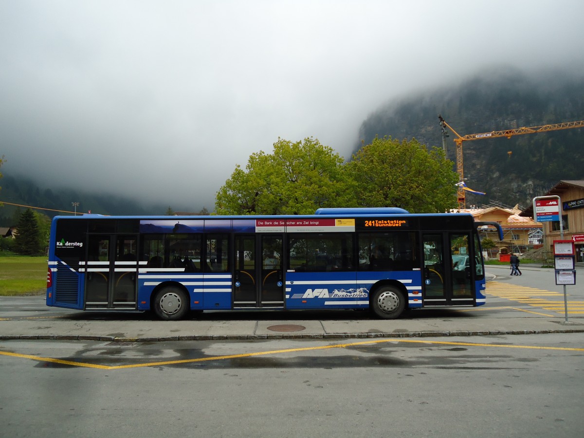 (144'798) - AFA Adelboden - Nr. 90/BE 398'916 - Mercedes am 2. Juni 2013 beim Bahnhof Kandersteg