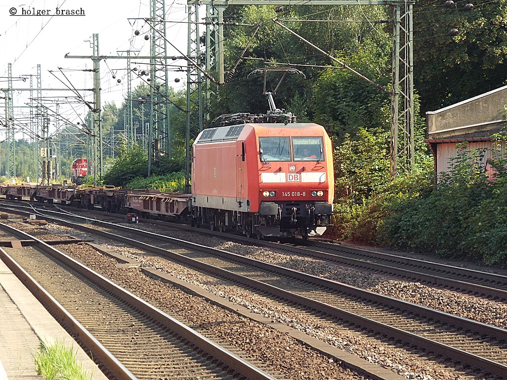 145 018-8 ist am 17.08.13 durch hh-harburg gefahren  