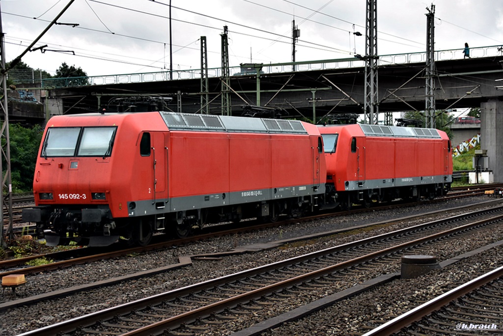 145 092-3 und 145 093 von BRLL,waren abgestellt beim bf hh-harburg,25.07.17