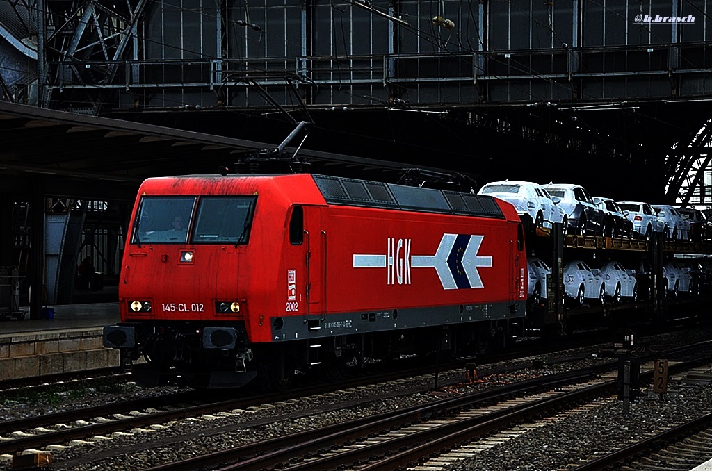 145-CL 012 zog am 24.09.14 einen autozug durch bremen