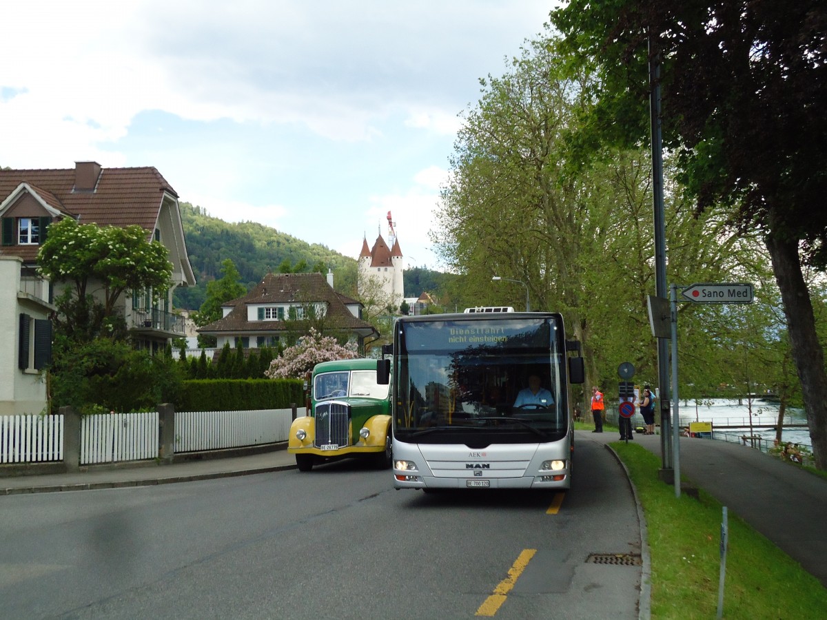 (145'010) - STI Thun - Nr. 120/BE 700'120 - MAN am 15. Juni 2013 in Thun, Garage