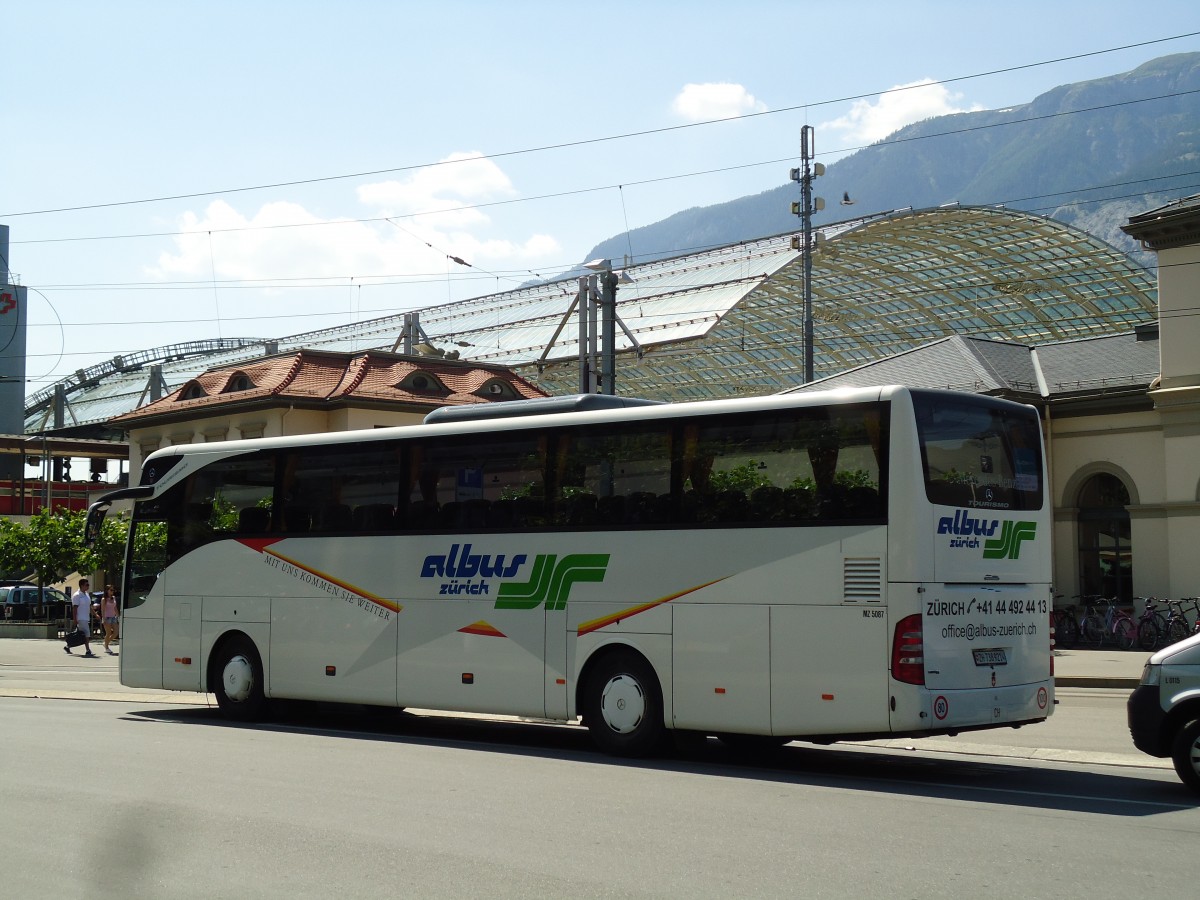 (145'264) - Albus, Zrich - Nr. MZ5087/ZH 738'921 - Mercedes am 17. Juni 2013 beim Bahnhof Chur