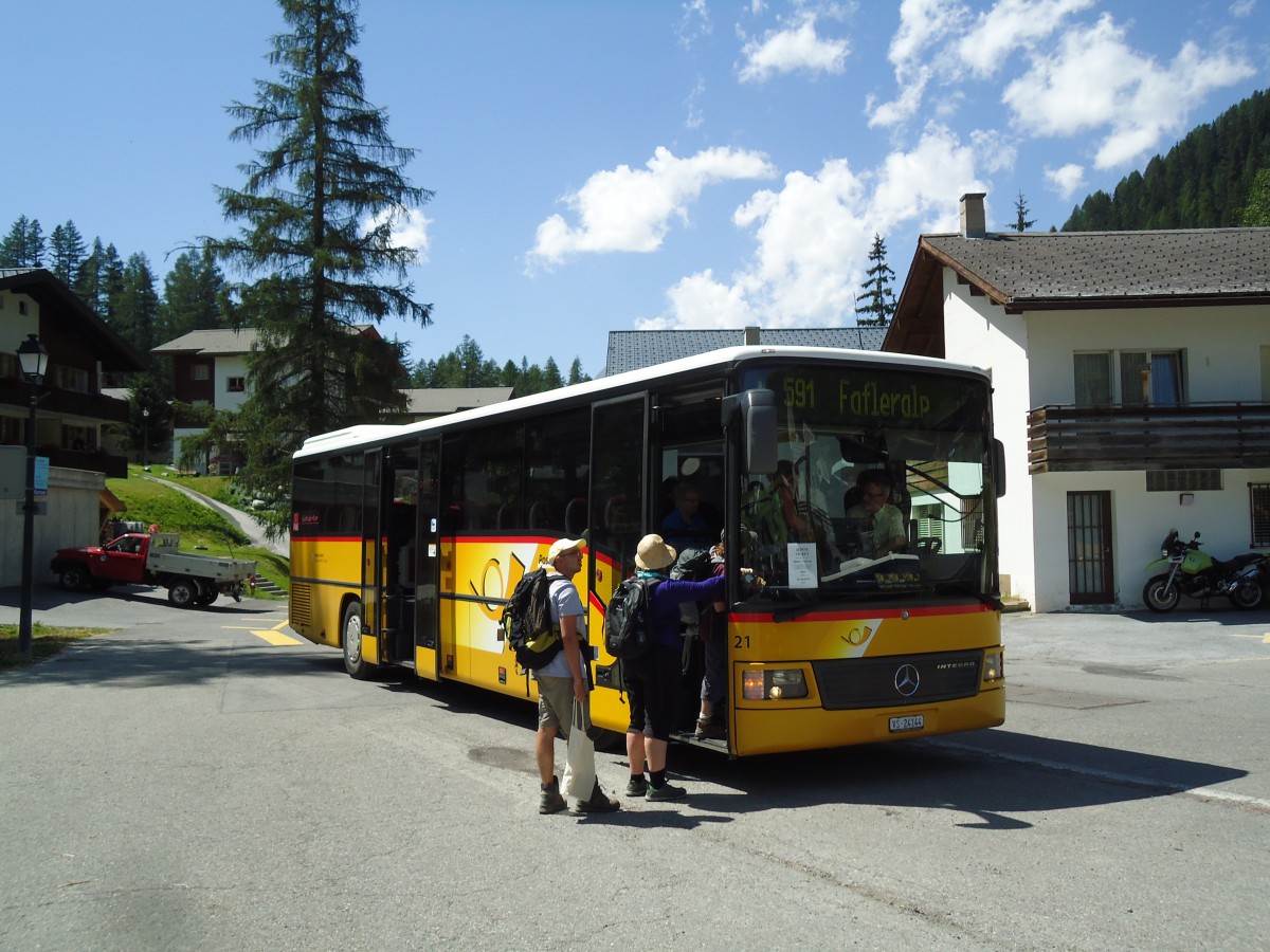 (146'259) - Jaggi, Kippel - Nr. 21/VS 24'144 - Mercedes am 5. August 2013 in Blatten (Ltschen), Post