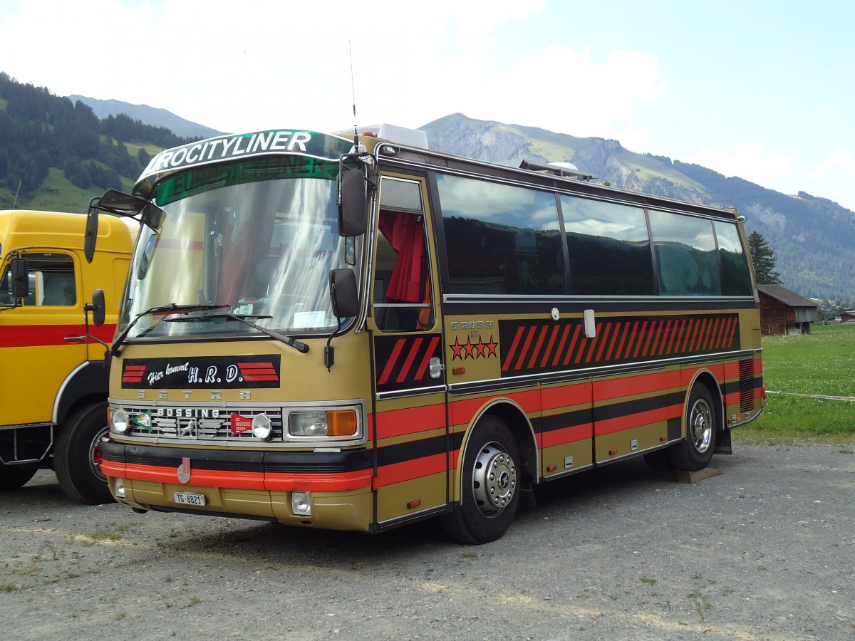 (146'330) - Dasen, Bischofszell - TG 8821 - Setra (ex Reichlin, Goldau) am 17. August 2013 in Lenk, Metschbahnen