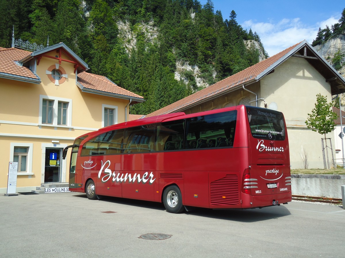 (146'440) - Brunner, Sargans - SG 46'658 - Mercedes am 18. August 2013 in Le Locle, Moulins souterrains