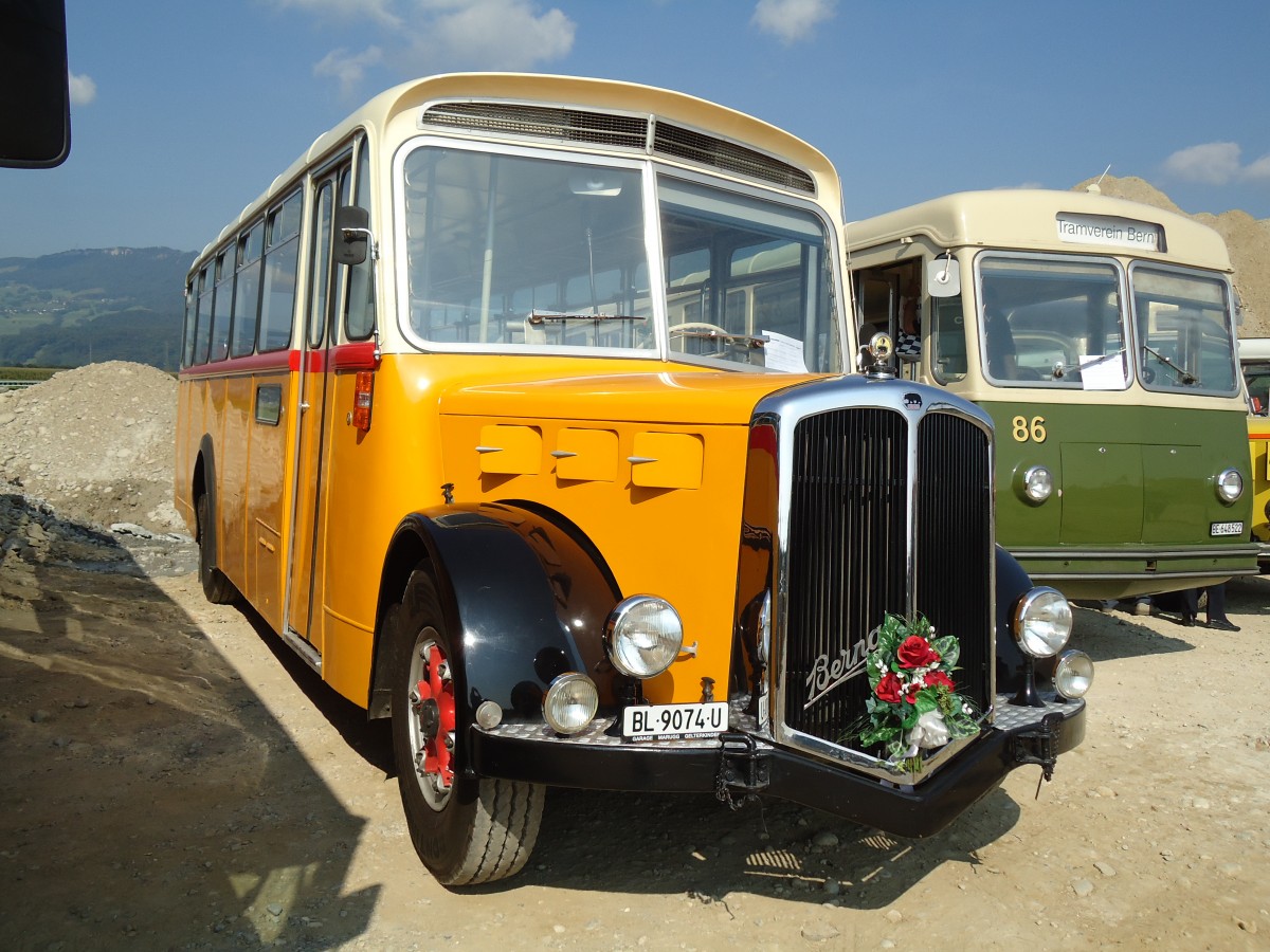 (146'597) - Marugg, Gelterkinden - BL 9074 U - Berna/Hess (ex Stutz, Zufikon; ex Hof, Hauenstein) am 31. August 2013 in Niederbipp, Saurertreffen