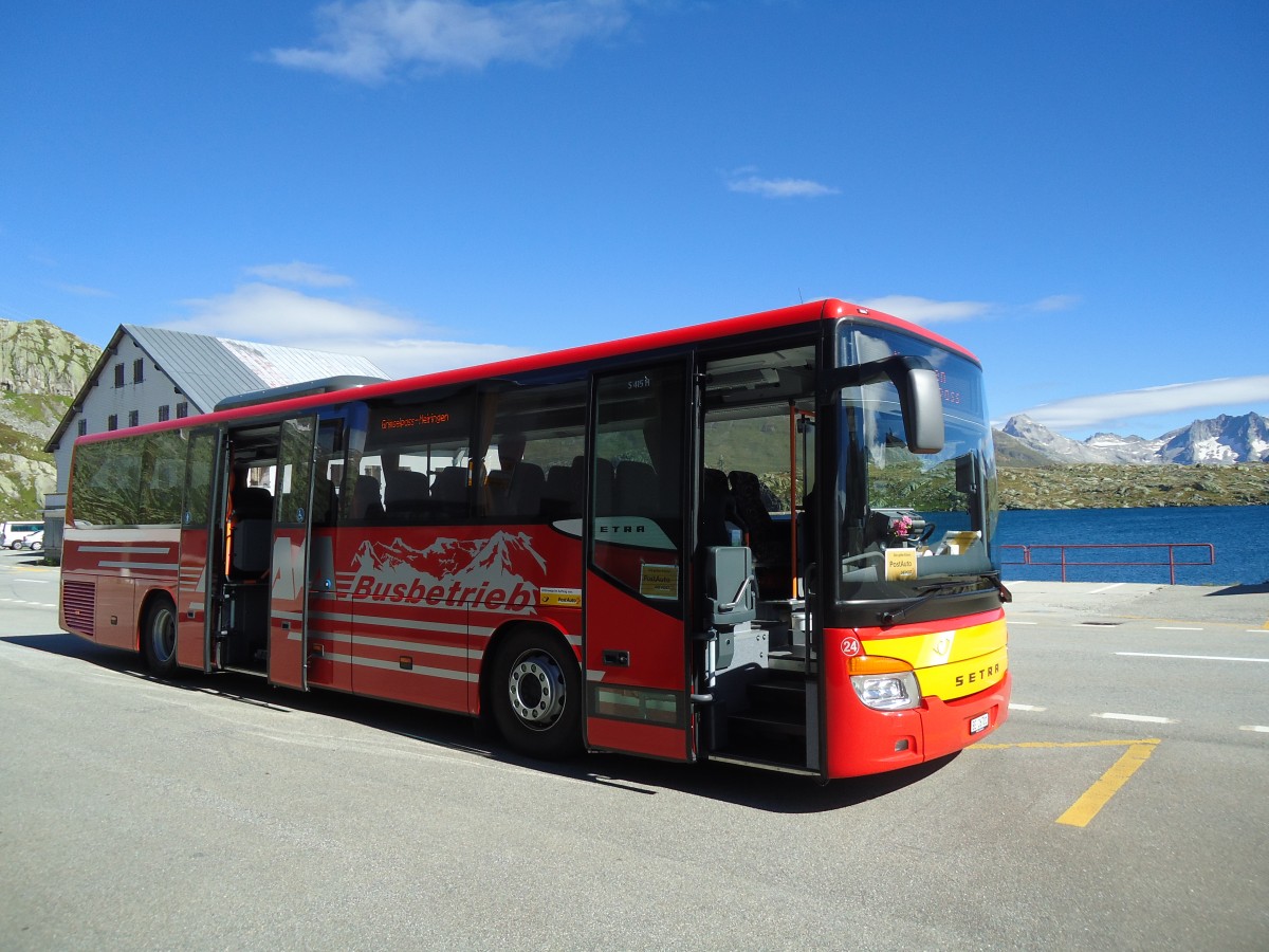 (147'040) - AFA Adelboden - Nr. 24/BE 26'701 - Setra am 2. September 2013 in Grimsel, Passhhe (Einsatz AVG M.)