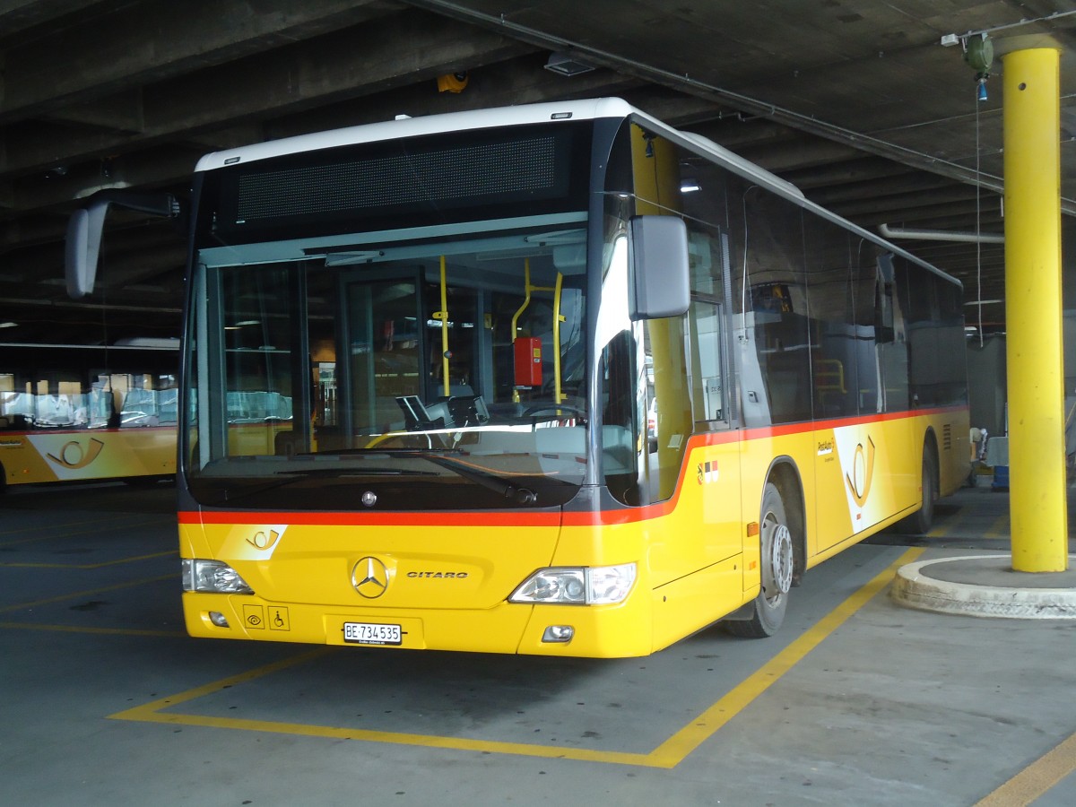 (147'484) - PostAuto Bern - Nr. 535/BE 734'535 - Mercedes am 6. Oktober 2013 in Bern, Postautostation