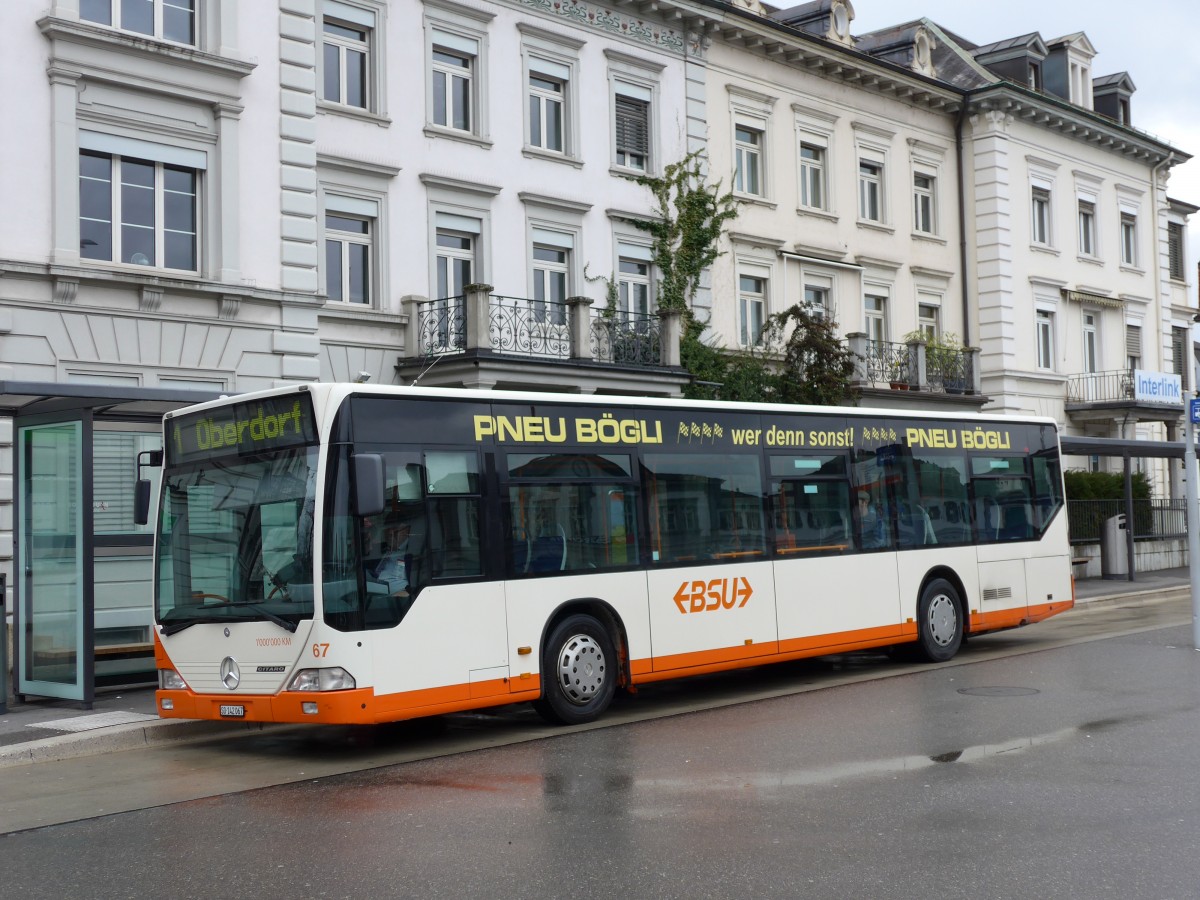 (149'368) - BSU Solothurn - Nr. 67/SO 142'067 - Mercedes am 23. Mrz 2014 beim Hauptbahnhof Solothurn