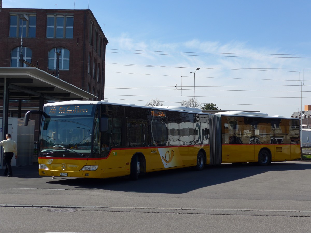 (149'439) - Eurobus, Arbon - Nr. 2/TG 27'701 - Mercedes am 29. Mrz 2014 beim Bahnhof Arbon