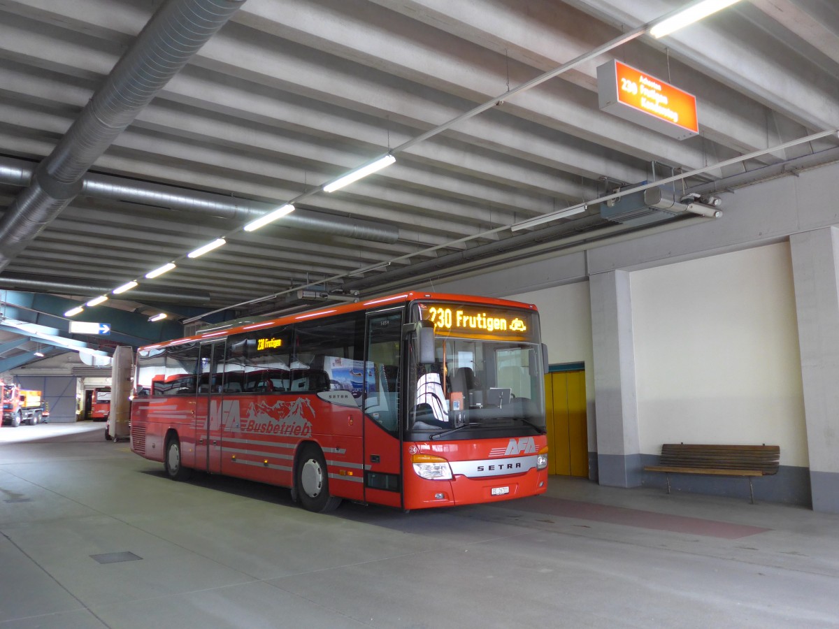 (149'609) - AFA Adelboden - Nr. 24/BE 26'701 - Setra am 12. April 2014 im Autobahnhof Adelboden