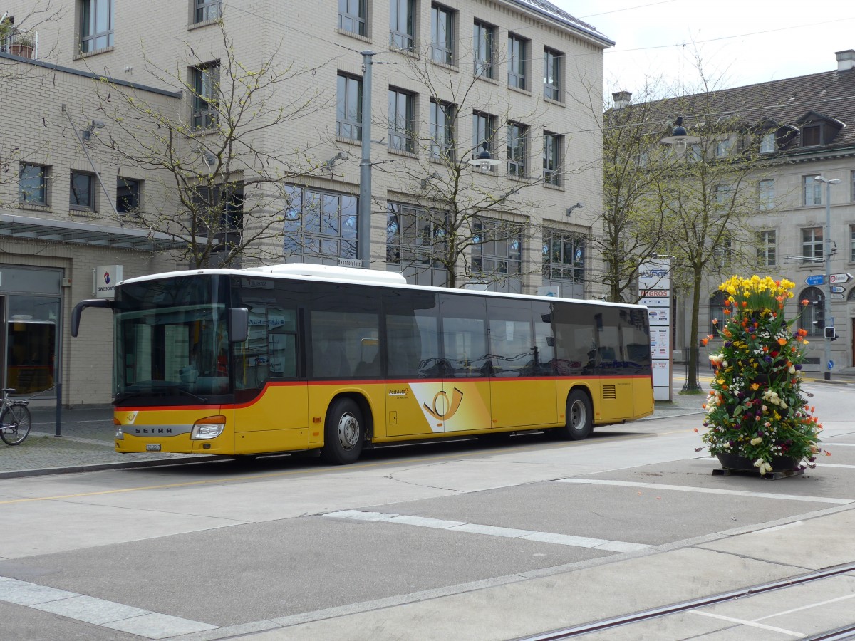 (149'700) - PostAuto Ostschweiz - TG 158'217 - Setra (ex SG 304'013) am 21. April 2014 beim Bahnhof Frauenfeld