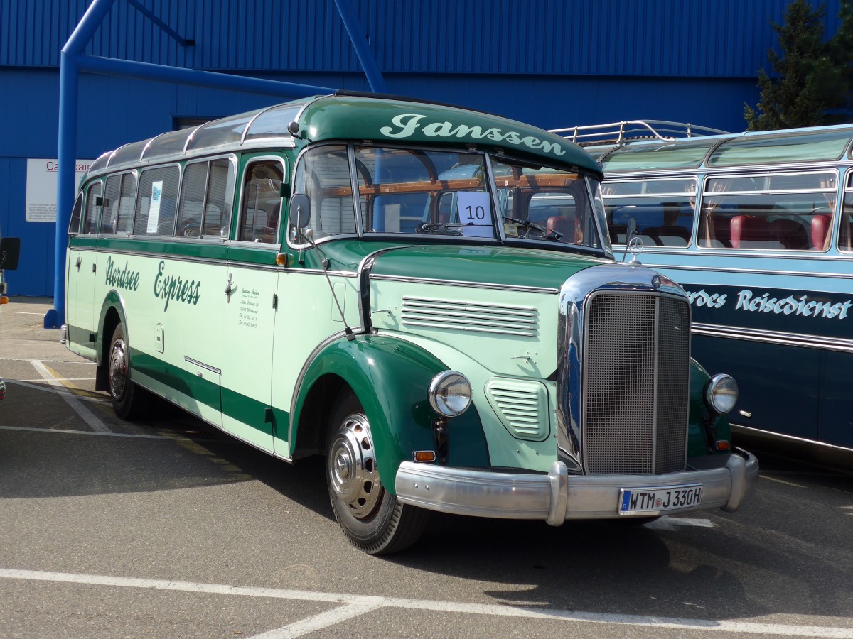 (149'757) - Janssen, Wittmund - WTM-J 330H - Mercedes am 25. April 2014 in Sinsheim, Museum