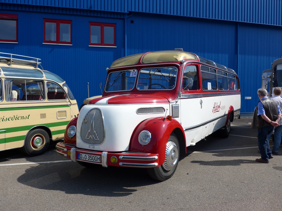 (149'827) - Adorf-Reisen, Dsseldorf - D-O 3500H - Magirus-Deutz am 25. April 2014 in Sinsheim, Museum