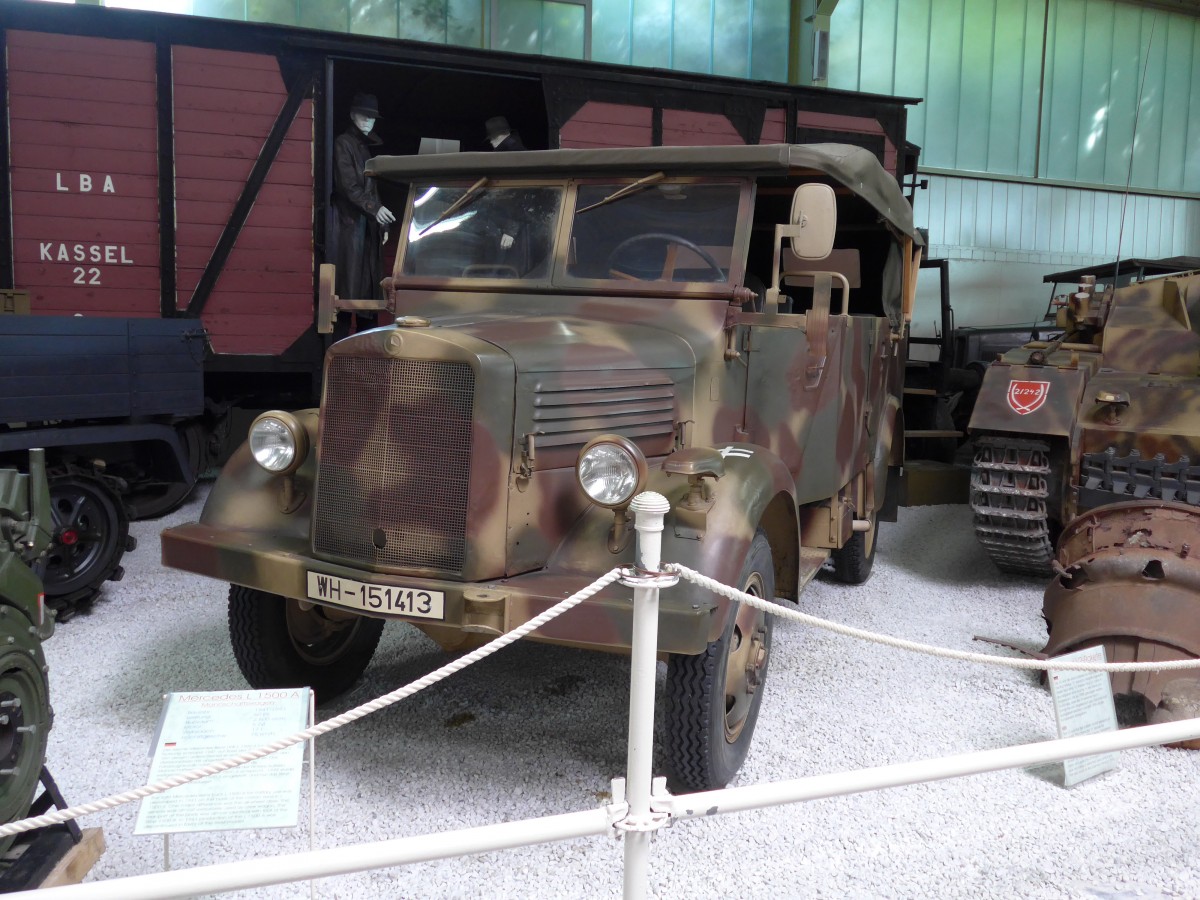 (149'907) - Bundesheer - WH-151'413 - Mercedes am 25. April 2014 in Sinsheim, Museum