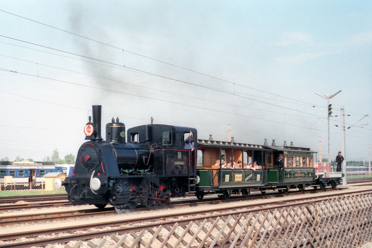 150 Jahre Eisenbahn in Österreich: Lok 31 - Stammersdorf Strasshof 12.09.1987