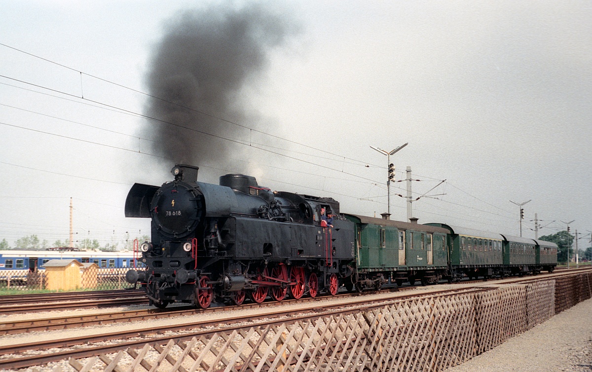 150 Jahre Eisenbahn in Österreich: ÖBB 78.618 Strasshof 12.09.1987
