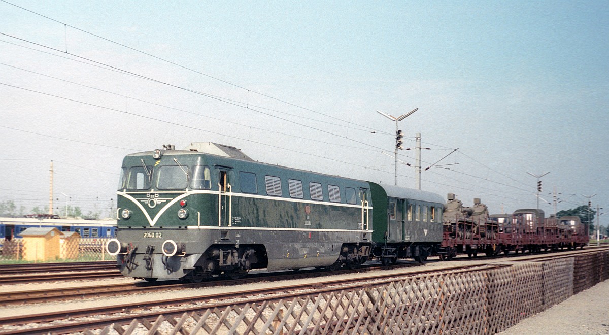 150 Jahre Eisenbahn in Österreich: ÖBB 2050.02 Strasshof 12.09.1987
